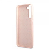 Guess Samsung Galaxy S22 Cover Script Metal Logo Pale Pink