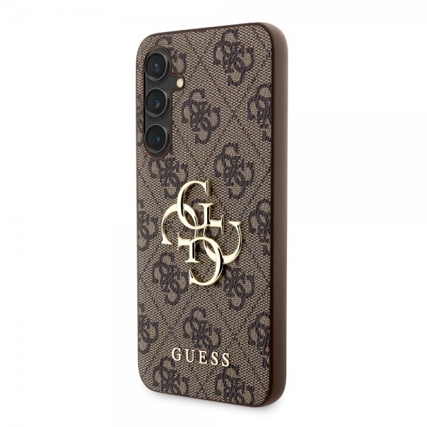 Guess Samsung Galaxy S23 FE Cover 4G Metal Logo Brun