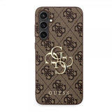 Guess Samsung Galaxy S23 FE Cover 4G Metal Logo Brun