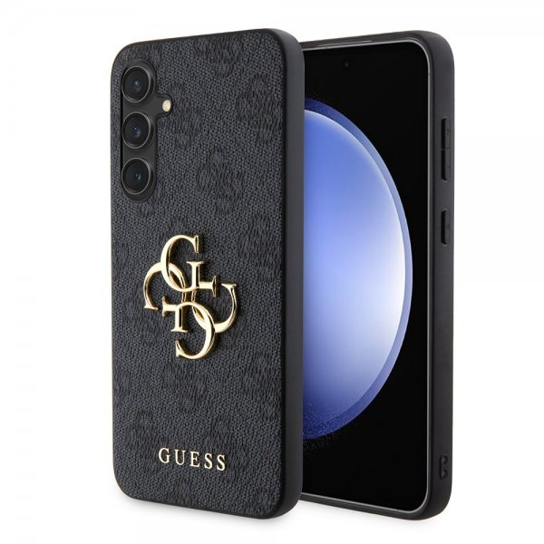 Guess Samsung Galaxy S23 FE Cover 4G Metal Logo Grå
