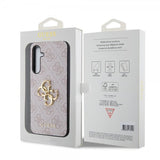 Guess Samsung Galaxy S23 FE Cover 4G Metal Logo Rosa