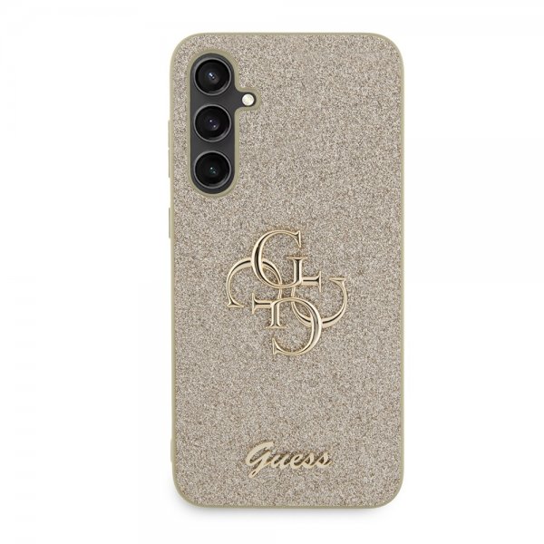 Guess Samsung Galaxy S23 FE Cover Fixed Glitter Guld