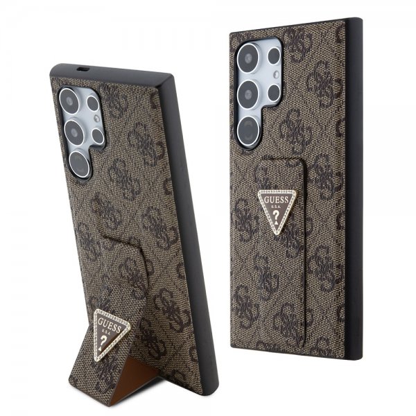 Guess Samsung Galaxy S24 Ultra Skal Grip Stand Function Brun