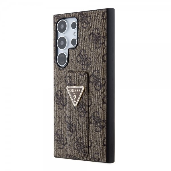 Guess Samsung Galaxy S24 Ultra Skal Grip Stand Function Brun