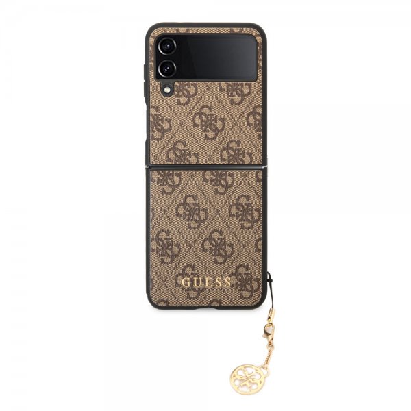 Guess Samsung Galaxy Z Flip 4 Cover 4G Charms Brun