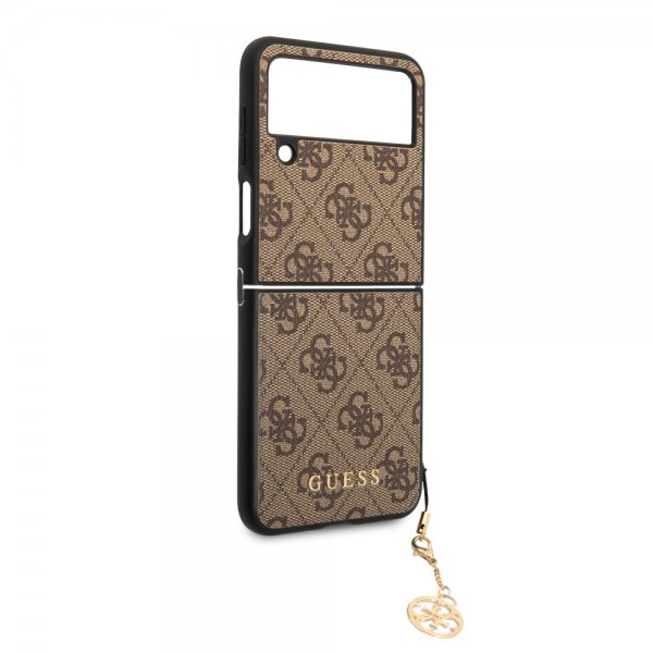 Guess Samsung Galaxy Z Flip 4 Cover 4G Charms Brun
