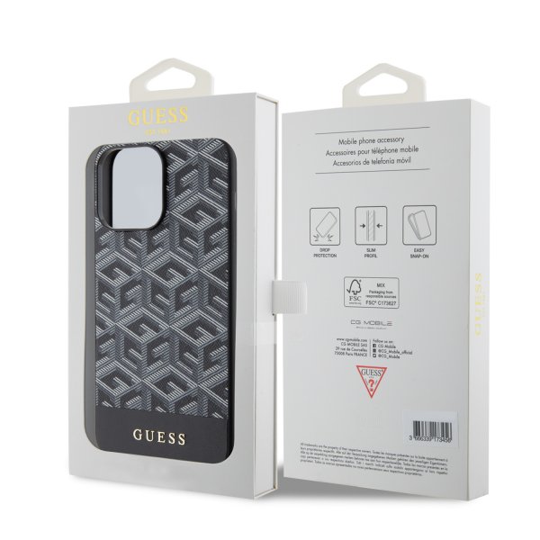 Guess iPhone 15 Pro Max Cover G Cube MagSafe Sort