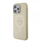 Guess iPhone 15 Pro Max Cover Saffiano MagSafe Beige