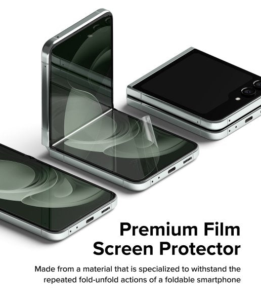 Ringke Samsung Galaxy Z Flip 5 Skærmbeskyttelse Dual Easy Film 2-pak
