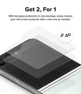 Ringke Samsung Galaxy Z Flip 5 Skærmbeskyttelse Cover Display Protector Glass 2-pak
