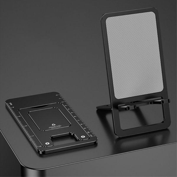 Holder til mobil, aluminium, sort