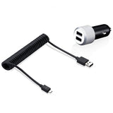 Just Mobile Highway Max Billader med Micro USB og Dobbelt Stik