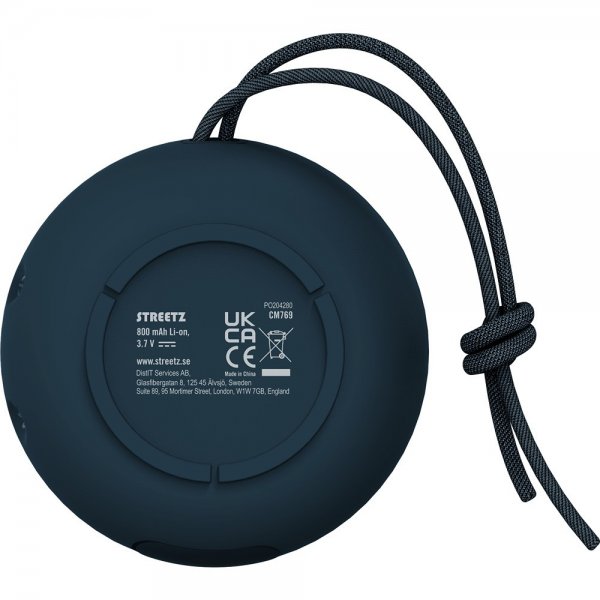 Streetz Højttaler S200 Vandtæt Bluetooth-højttaler Blå