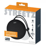 Streetz Højttaler S200 Vandtæt Bluetooth Højttaler Sort