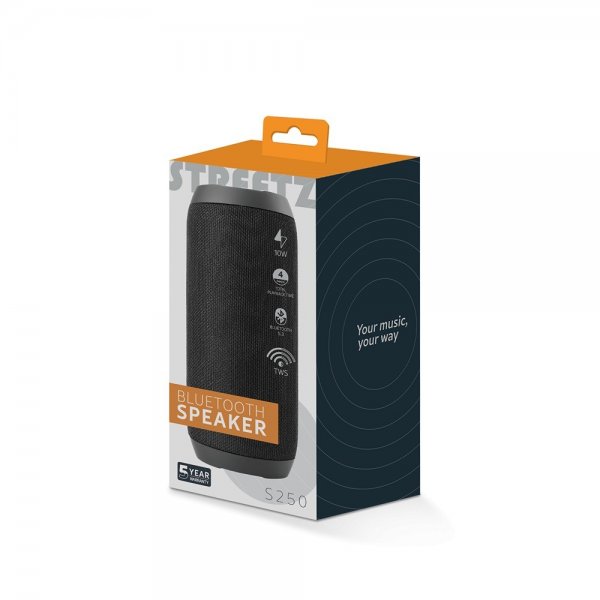 Streetz Højttaler S250 Bluetooth-højttaler 10W Sort
