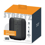 Streetz Højttaler S300 Vandtæt Bluetooth Højttaler Sort