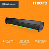 Streetz Højttaler SB100 Bluetooth Soundbar Sort