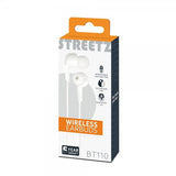 Streetz Høretelefoner BT110 Trådløse Earbuds Hvid