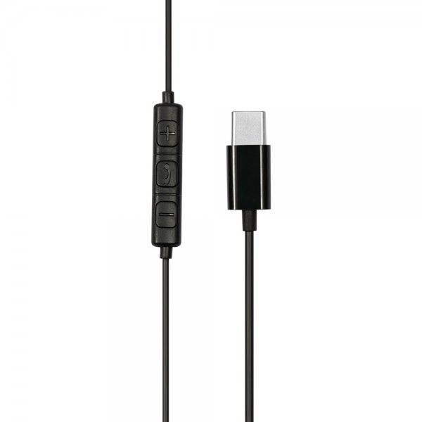 Streetz Høretelefoner C200 Semi-In-Ear Headset USB-C Sort