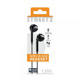 Streetz Høretelefoner C200 Semi-In-Ear Headset USB-C Sort