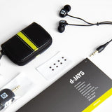 Jays Kablede Høretelefoner d-JAYS Sound Isolating Earphones 3.5mm Sort