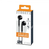 Streetz Hovedtelefoner E100 Semi-In-Ear Høretelefoner 3.5mm Sort