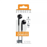 Streetz Hovedtelefoner E100 Semi-In-Ear Høretelefoner 3.5mm Sort