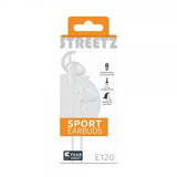 Streetz Hovedtelefoner E120 Sport Earbuds 3.5mm Hvid