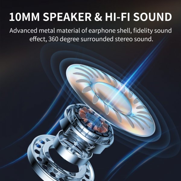 Joyroom Høretelefoner JR-EC04 USB-C Sort