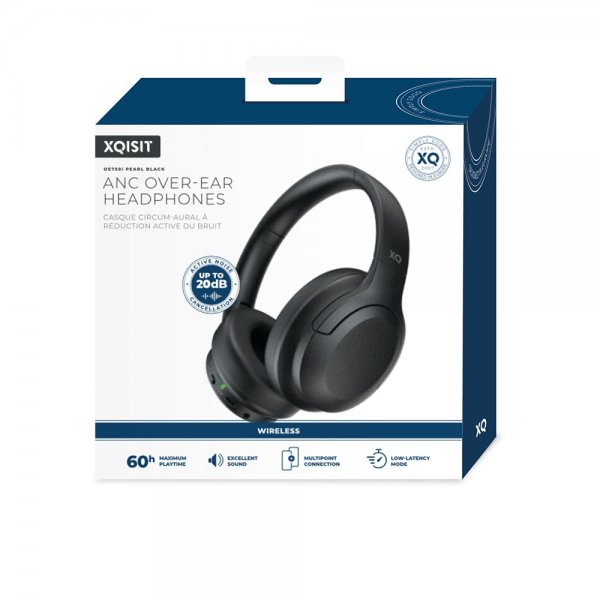 Xqisit Høretelefoner OE750i ANC Over-Ear Hovedtelefoner Perle Sort