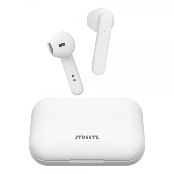 Streetz Høretelefoner T110 Wireless Earbuds Semi-In-Ear Hvid