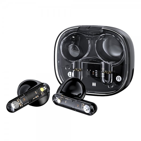 Streetz Hovedtelefoner T150 Transparent True Wireless Earbuds Sort