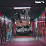 Streetz Hovedtelefoner T150 Transparent True Wireless Earbuds Sort
