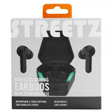 Streetz Høretelefoner T300 Trådløse Gaming Earbuds Sort