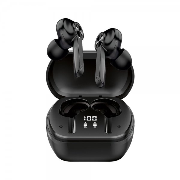 Xqisit Høretelefoner TW300 True Wireless Earphones ANC Sort