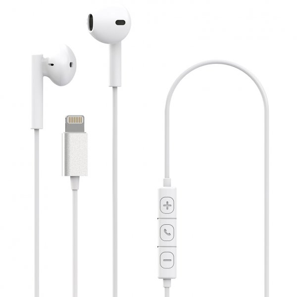 Celly Hovedtelefoner med ledning UP900 Lightning Hvid