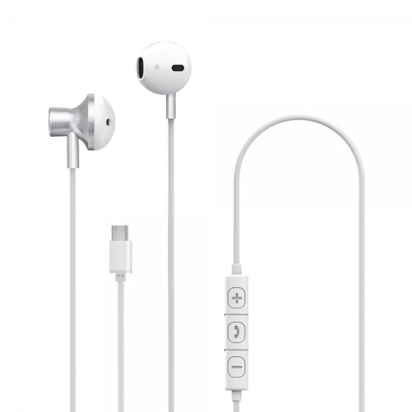Xqisit Høretelefoner USB-C Earphones Hvid