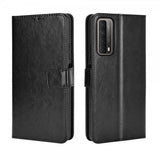 Huawei P Smart 2021 Etui Lædertekstur Sort