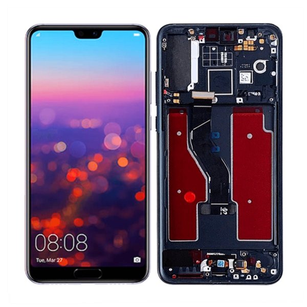 Huawei P20 Pro Skærm med LCD Display OEM - Sort