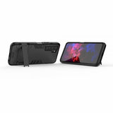 Huawei P40 Lite 5G Cover Armor Stativfunktion Sort