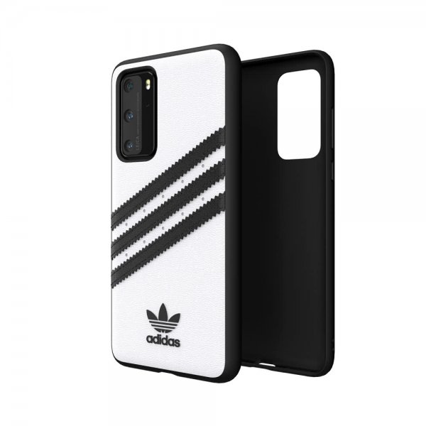 Adidas Huawei P40 Cover ELLER 3-Stripes Snap Case Hvid Sort