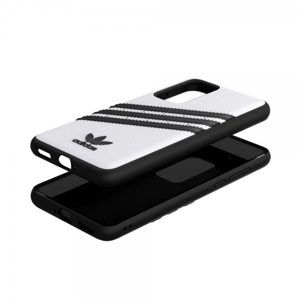 Adidas Huawei P40 Cover ELLER 3-Stripes Snap Case Hvid Sort
