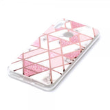 Huawei Y6 2019 Cover Marmor Hvid Rosa
