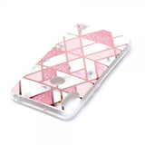Huawei Y6 2019 Cover Marmor Hvid Rosa