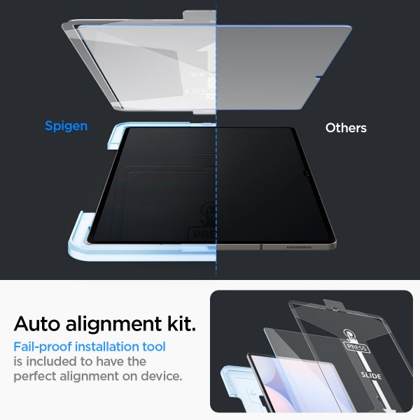 Spigen Samsung Galaxy Tab S9 Ultra/Galaxy Tab S10 Ultra Skærmbeskyttelse GLAS.tR EZ Fit