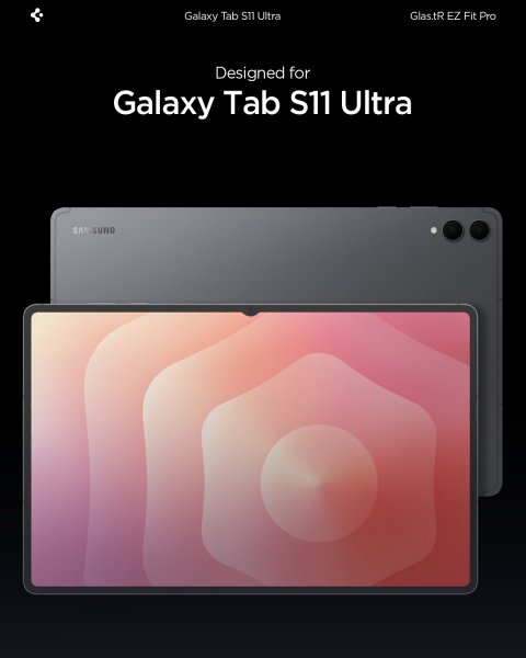 Spigen Samsung Galaxy Tab S11 Ultra Skærmbeskyttelse GLAS.tR EZ Fit Pro