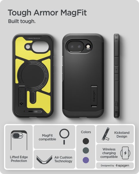 Spigen Google Pixel 10a Cover Tough Armor MagFit Sort