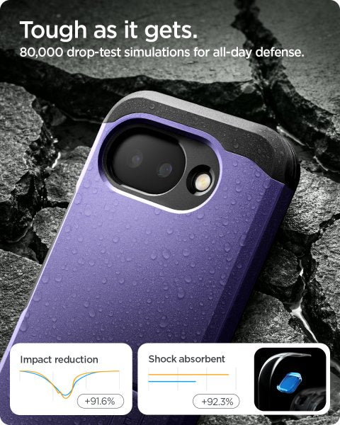 Spigen Google Pixel 10a Cover Tough Armor MagFit Ash Violet