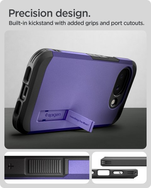 Spigen Google Pixel 10a Cover Tough Armor MagFit Ash Violet
