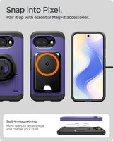 Spigen Google Pixel 10a Cover Tough Armor MagFit Ash Violet